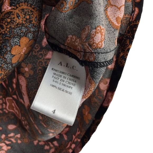 A.L.C. Stuart Silk Sleeveless Blouse, size 4 - Picture 5 of 5